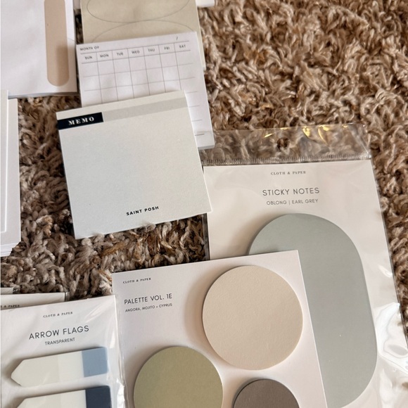 Cloth and Paper Assorted Planner Stickers, Annotation set and Notebooks - Picture 4 of 8